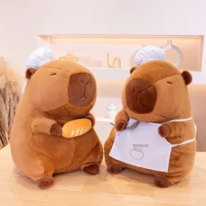 30cm/11.8inch Chef Capybara Plush Toys Cute Capybara Stuffed Animals Soft Cook Capybara Plushies Dolls Ideal Gifts For Kids Toys