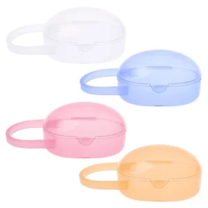 Baby Nipple Container Box Plastic Pacifier for Case Soother Cases Storage Portable Transparent Newborn Outdoor