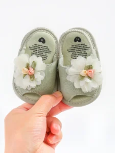 Infant Baby Girls Sandals Summer Baby Wedding Dress Flat Shoes Newborn Crib Shoes First Walkers Prewalkers Shoes ﻿ ﻿