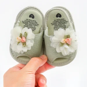 Infant Baby Girls Sandals Summer Baby Wedding Dress Flat Shoes Newborn Crib Shoes First Walkers Prewalkers Shoes ﻿ ﻿